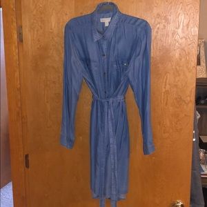 Soft Denim Michael Kors tie waist dress